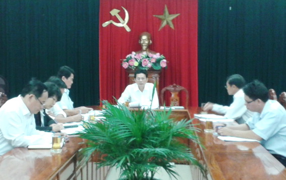 Phó chủ tịch UBND tỉnh Võ Văn Chánh làm việc với Sở NN-PTNT