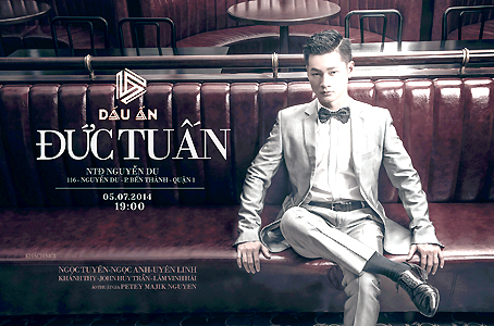 Ca sĩ Đức Tuấn trên poster giới thiệu liveshow Dấu ấn.