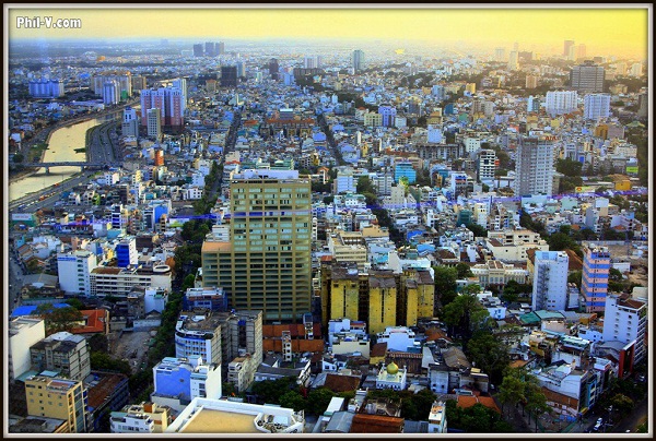 Saigon as seen from the city's "roof"