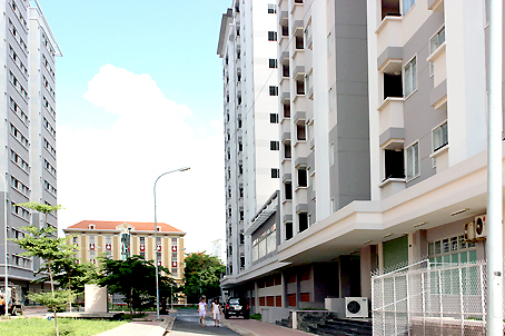 Khu nhà ở xã hội trên đường Nguyễn Ái Quốc, phường Quang Vinh (TP.Biên Hòa) hiện đã chuyển sang cho thuê.