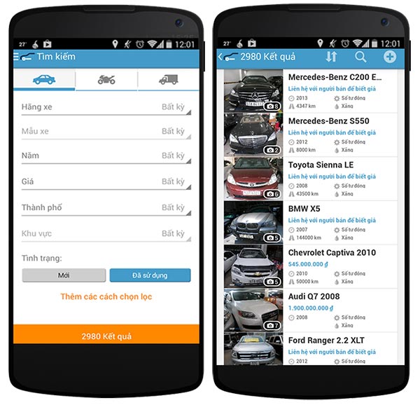Carmudi launches mobile app allowing users to select vehicles with just one click