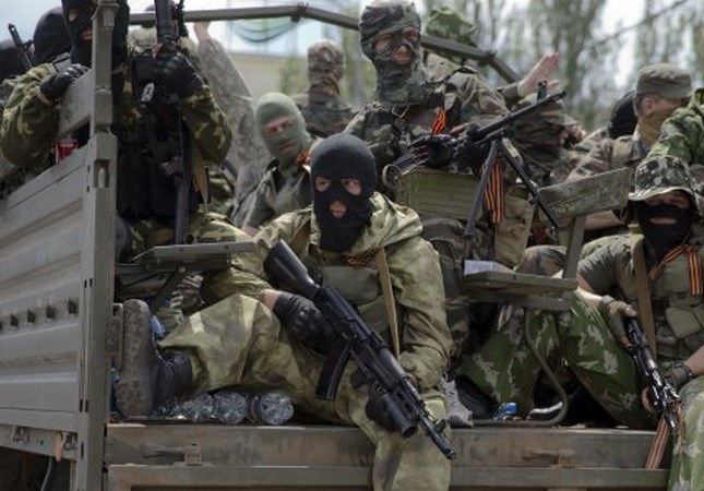 Lực lượng ly khai ở miền Đông Ukraine. (Nguồn: AP)