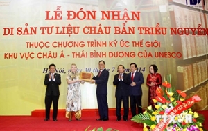 Nguyen dynasty's documents receive UNESCO certificate