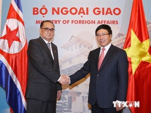 Vietnam, DPRK FMs hold talks, look to closer ties