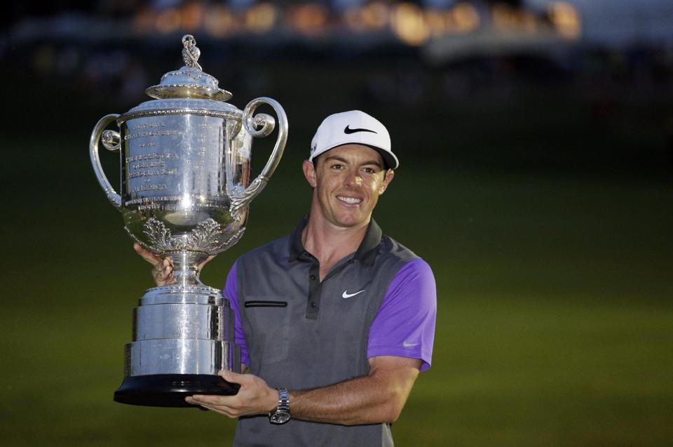 Rory McIlroy đã giành bốn chức vô địch lớn dù mới 25 tuổi (Nguồn: AP)