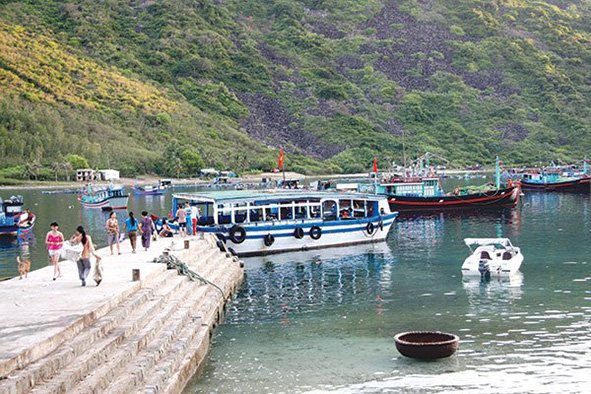 A view of Bich Dam Island on Nha Trang Bay off the central coast province of Khanh Hoa - 