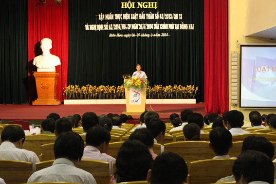 Chủ tịch UBND tỉnh Đinh Quốc Thái phát biểu tại hội nghị