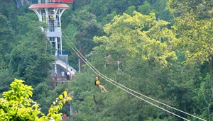 Ziplining at Phong Nha-Ke Bang National Park