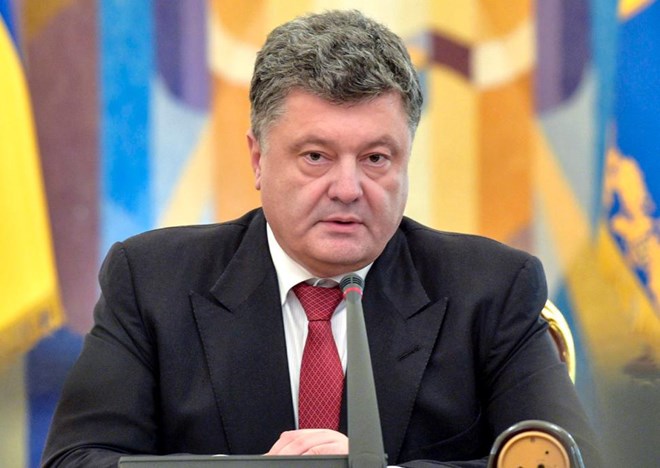 Tổng thống Ukraine Petro Poroshenko. (Nguồn: EPA)