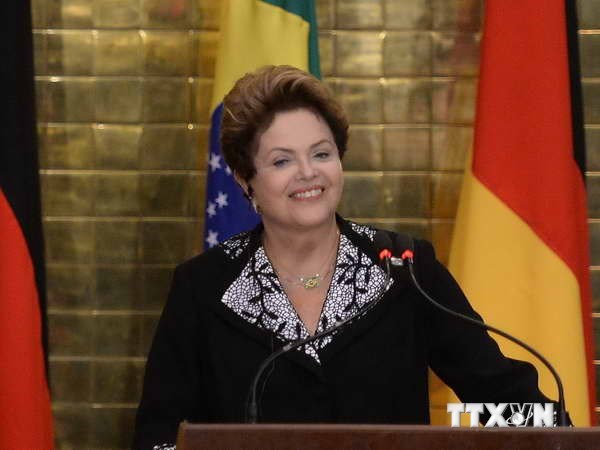 Tổng thống Brazil Dilma Rousseff. (Nguồn: AFP/TTXVN)