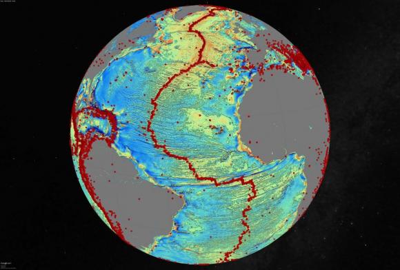 Global seafloor map reveals stunning details of Earth's depths