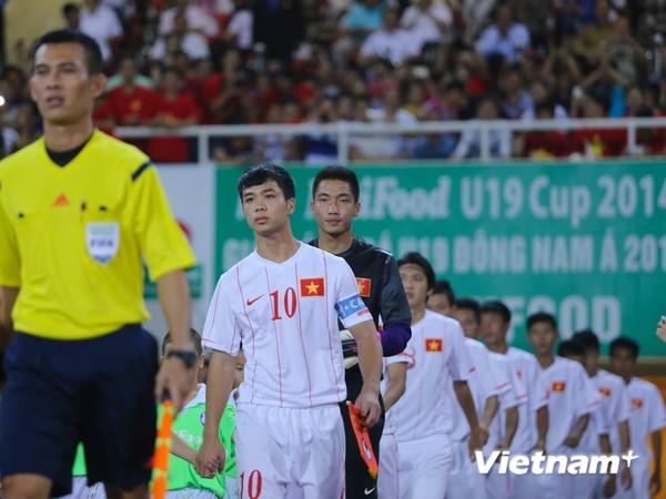 Công Phượng và các đồng đội chuẩn bị bước vào cuộc chinh phục mới. (Ảnh: Minh Chiến/Vietnam+)