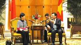 President Sang, China friendship association leader meet