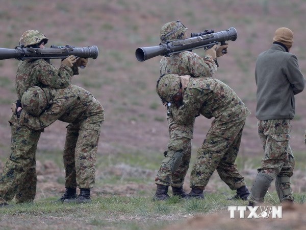 Lính thủy đánh bộ Mỹ trong một cuộc tập trận. (Nguồn: AFP/TTXVN)