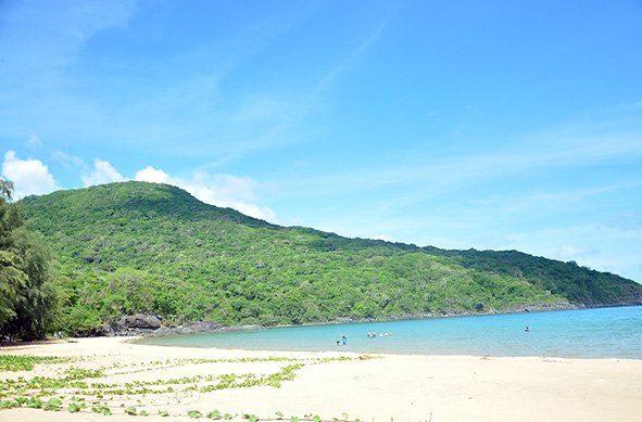 Spectacular Dam Trau Beach on Con Dao Island 