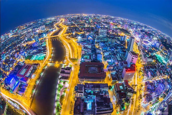 Saigon at night