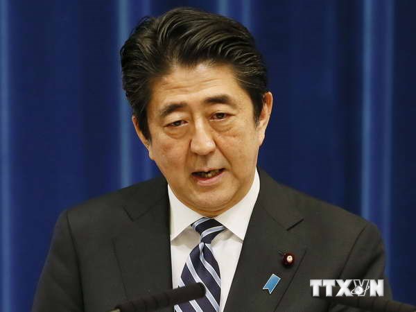 Thủ tướng Nhật Bản Shinzo Abe. (Nguồn: AFP/TTXVN)