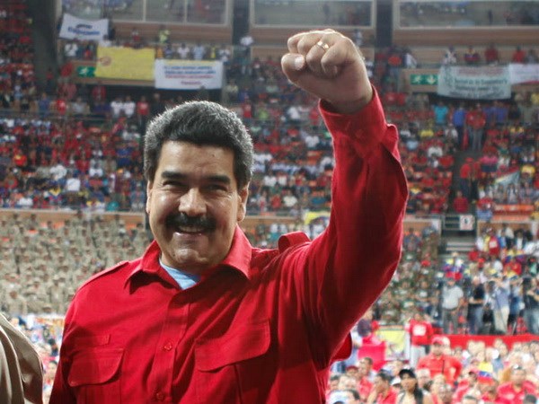 Tổng thống Nicolas Maduro tại Đại hội lần thứ nhất giai cấp công nhân Venezuela (Nguồn: Minci)