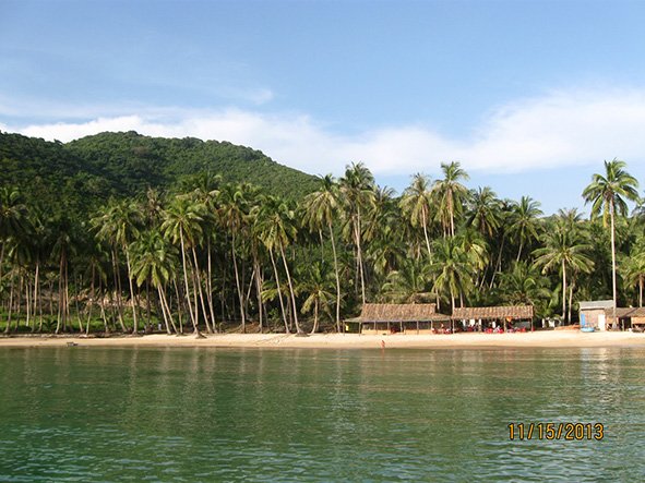 A view of Men Beach