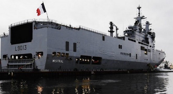 Tàu chiến lớp Mistral. (Nguồn: RIA Novosti)