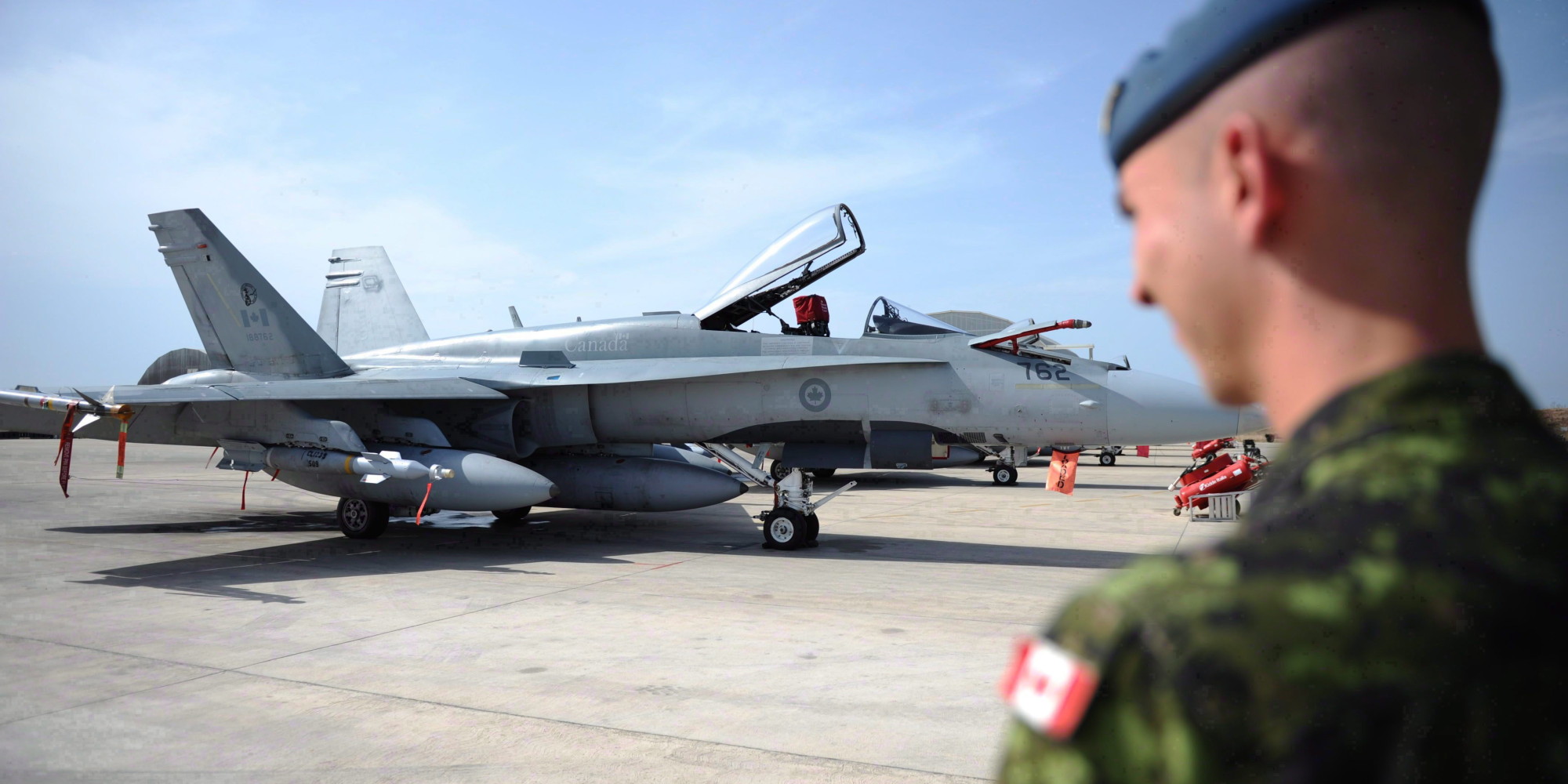 Máy bay chiến đấu CF-18 của không quân Canada. (Ảnh: huffingtonpost.ca)
