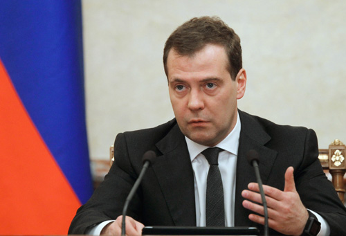 Thủ tướng Nga Dmitry Medvedev.