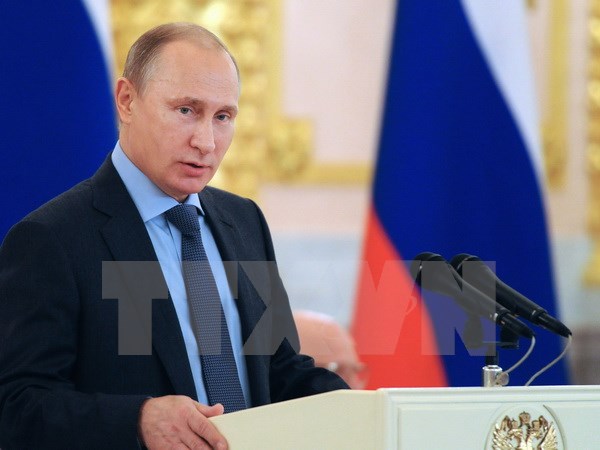 Tổng thống Putin có chuyến thăm Ấn Độ đầu tiên kể từ khi Thủ tướng Modi nhậm chức. (Ảnh: AFP/TTXVN)