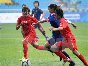 Vietnamese women’s football team competing at 17th Asian Games