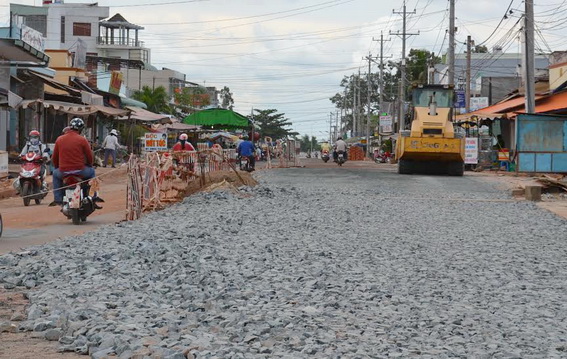 Xây dựng đường giao thông tại xã Long An, huyện Long Thành 