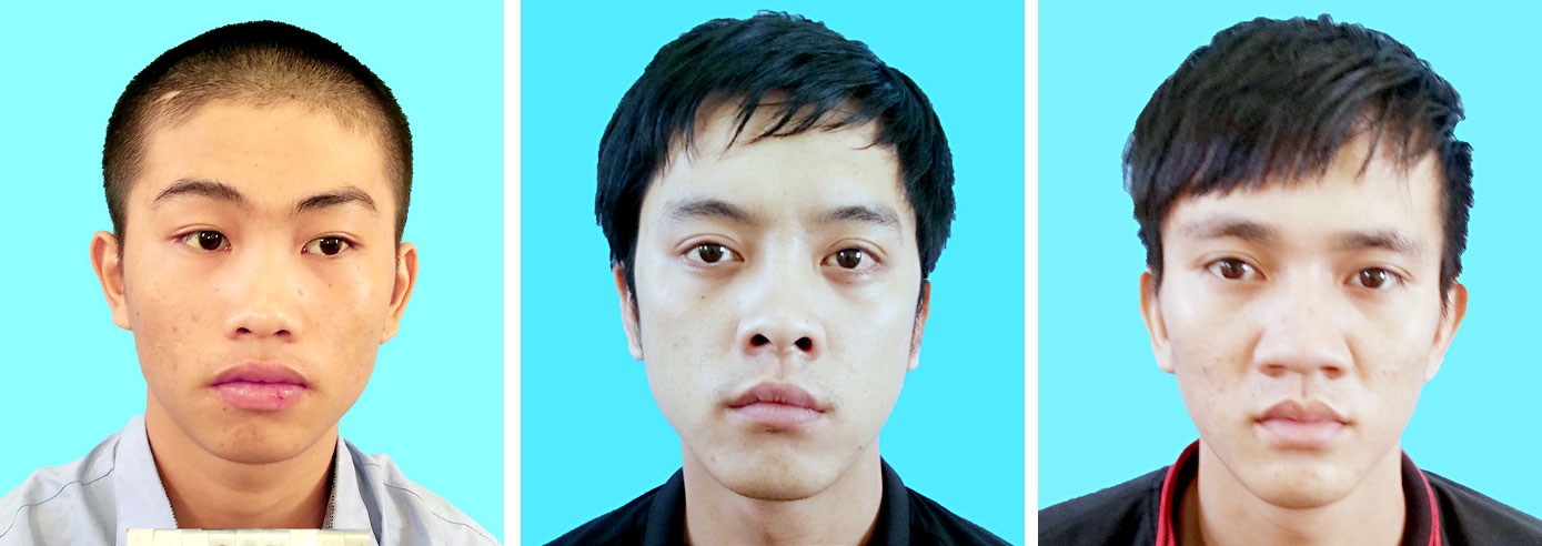 Một số đối tượng trộm xe máy bị Công an TP.Biên Hòa bắt.