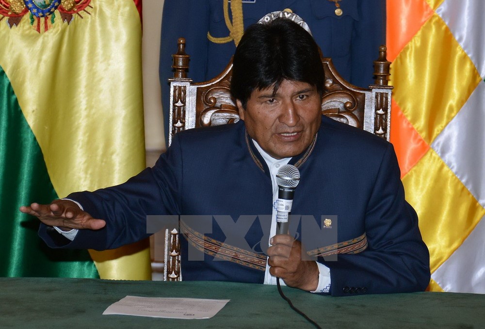 Tổng thống Bolivia Evo Morales. (Nguồn: AFP/TTXVN)