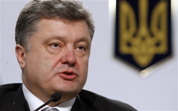 Tổng thống Ukraine Petro Poroshenko. (Nguồn: www.telegraph.co.uk)
