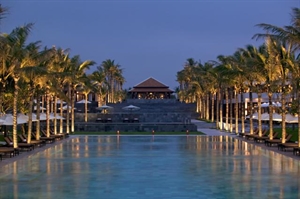 Nam Hai Resort in Hoi An town, Quang Nam province, which was praised for its royal-tomb inspired architecture and interesting ‘Follow the Chef’ tour discovering local food markets. 