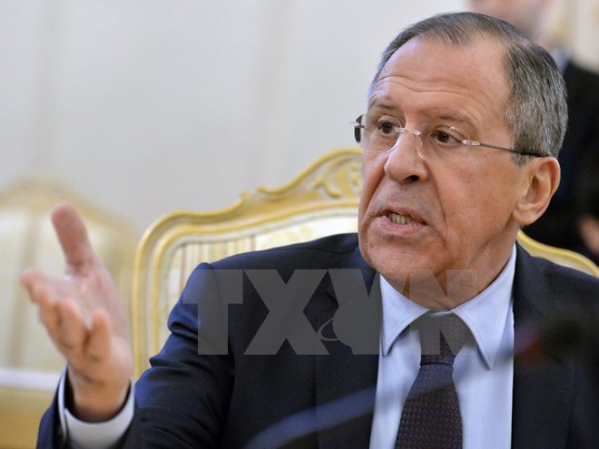 Ngoại trưởng Nga Sergei Lavrov. (Ảnh: THX/TTXVN)