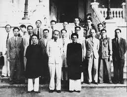 Bác Hồ với chính phủ lâm thời Việt Nam Dân chủ Cộng hòa.