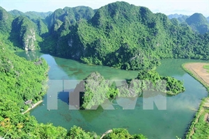 The Trang An Tourism Complex in the northern province of Ninh Binh. 