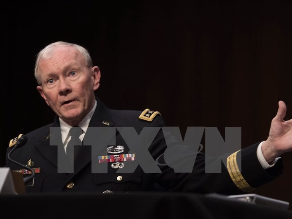 Chủ tịch Hội đồng Tham mưu liên quân Mỹ, Tướng Martin Dempsey. (Ảnh: AFP/TTXVN)