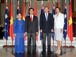 Prime Minister Nguyen Tan Dung and his Australian PM.