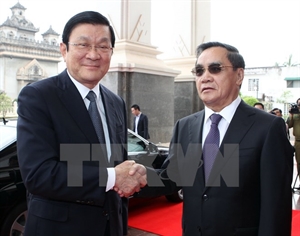 Lao press spotlight Vietnamese President's visit