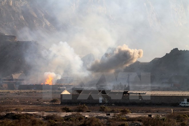 Saudi Arabia đã tiến hành không kích phiến quân Hồi giáo Houthi hiện kiểm soát thủ đô Sanaa của Yemen. (Ảnh: AFP/TTXVN)