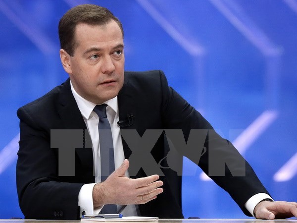 Thủ tướng Liên bang Nga Dmitry Medvedev. (Ảnh: AFP/TTXVN)