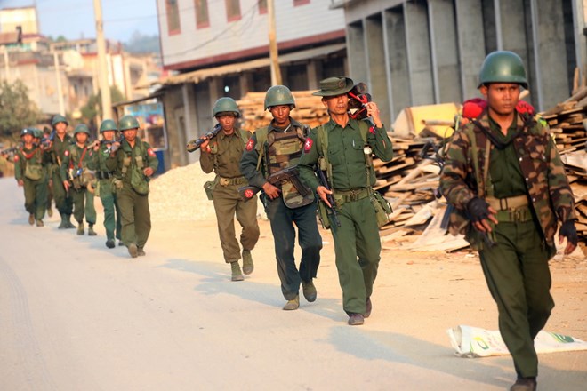 Binh sĩ quân đội Myanmar (Nguồn: AFP)