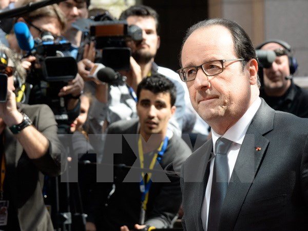 Tổng thống Pháp Francois Hollande. (Nguồn: AFP/TTXVN)