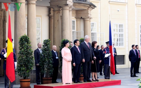 Vietnamese, Czech Presidents hold talks