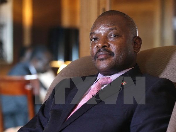 Tổng thống Burundi Pierre Nkurunziza tại Paris (Pháp) ngày 4/6/2014. (Nguồn: AFP/TTXVN)