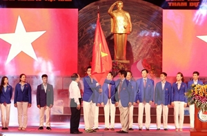 The Vietnam sport delegation took part in a sending off ceremony at the National Sports Training Centre in Hanoi on May 19. 