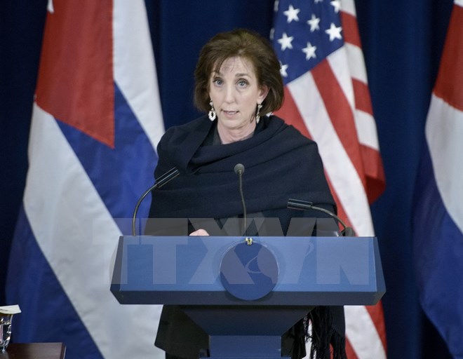 Trợ lý Ngoại trưởng Mỹ phụ trách Tây bán cầu Roberta Jacobson. (Nguồn: AFP/TTXVN)