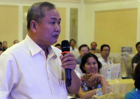 Chủ tịch Hội Mỹ nghệ kim hoàn đá quý TP. Hồ Chí Minh phát biểu tại hội nghị