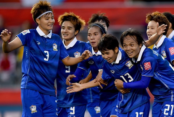 Niềm vui của các cô gái Thái Lan. (Nguồn: AFP/Getty Images)