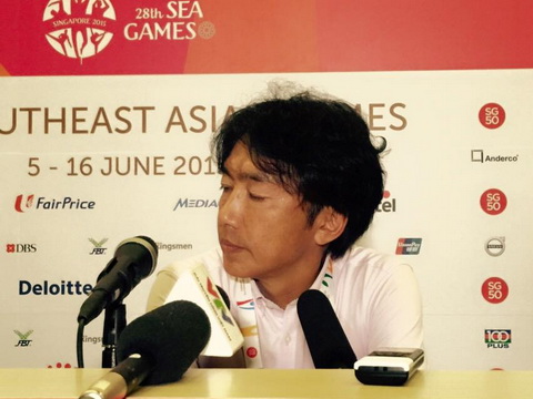 HLV Miura không sốc vì thất bại của U23 Việt Nam. Ảnh: Hoàng Huy